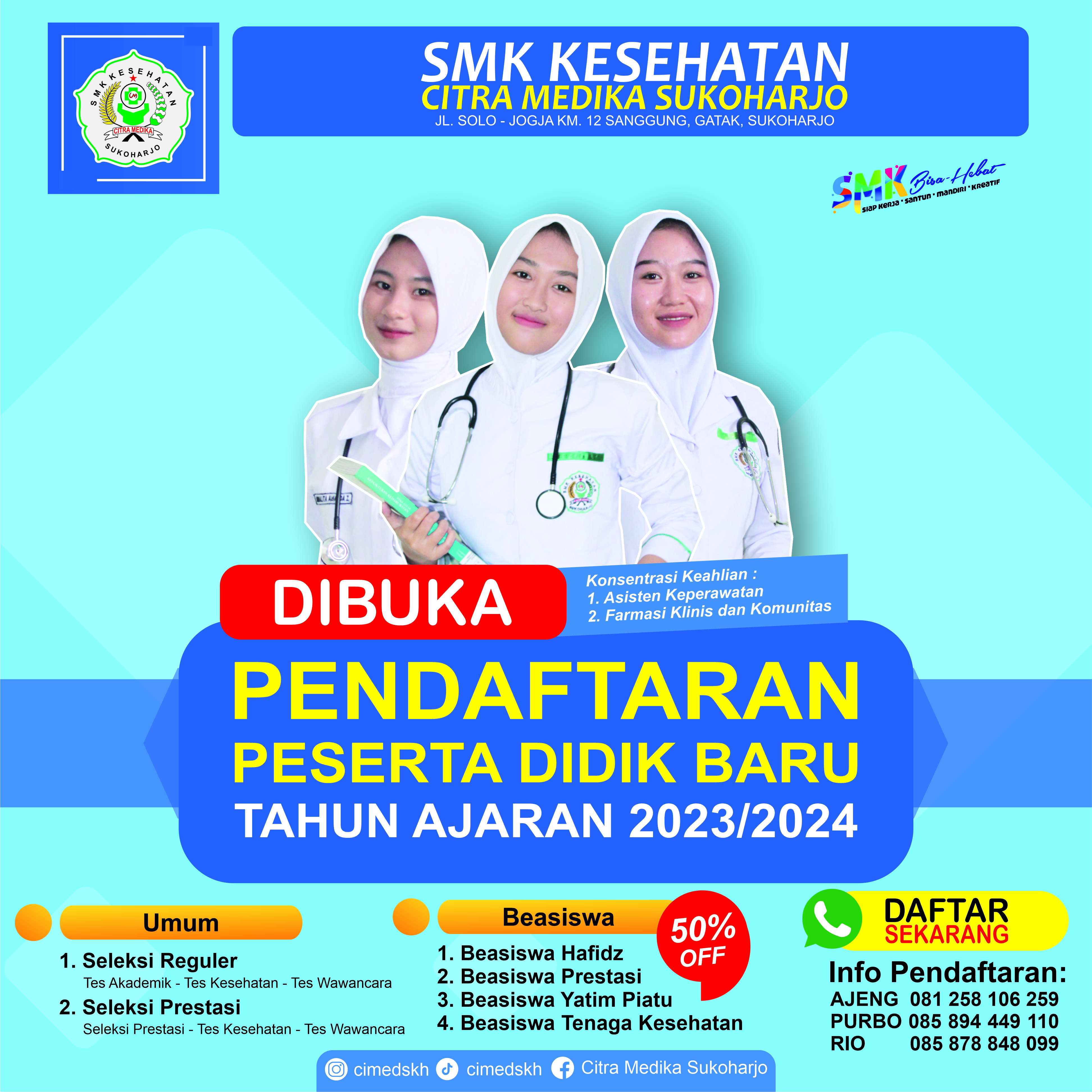 PENDAFTARAN PESERTA DIDIK BARU TAHUN 2024/2025 PENDAFTARAN PESERTA DIDIK BARU TAHUN 2024/2025