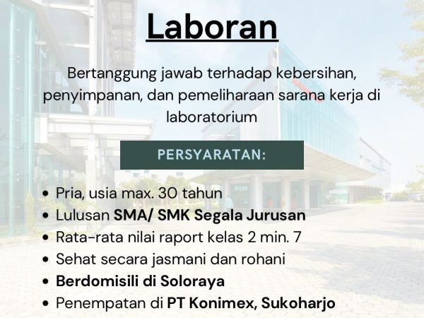 REKRUITMENT PT KONIMEX